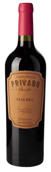 Botella de JORGE RUBIO PRIVADO Malbec 2021