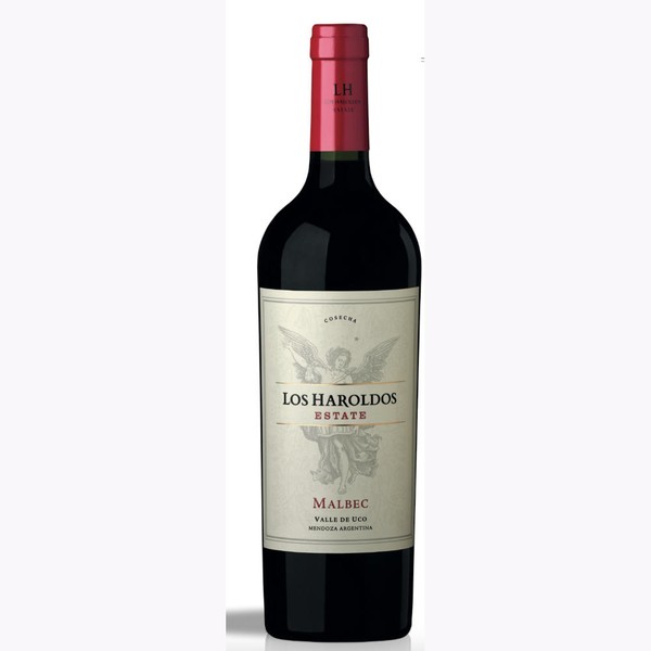 Botella de Los Haroldos Estate Malbec 2022
