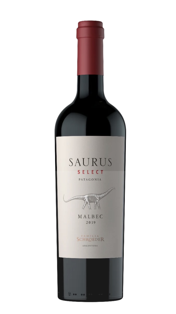 Botella de Saurus Patagonia Select Malbec 2022