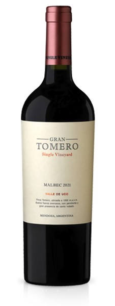 Botella de Tomero Single Vineyard Malbec 2020