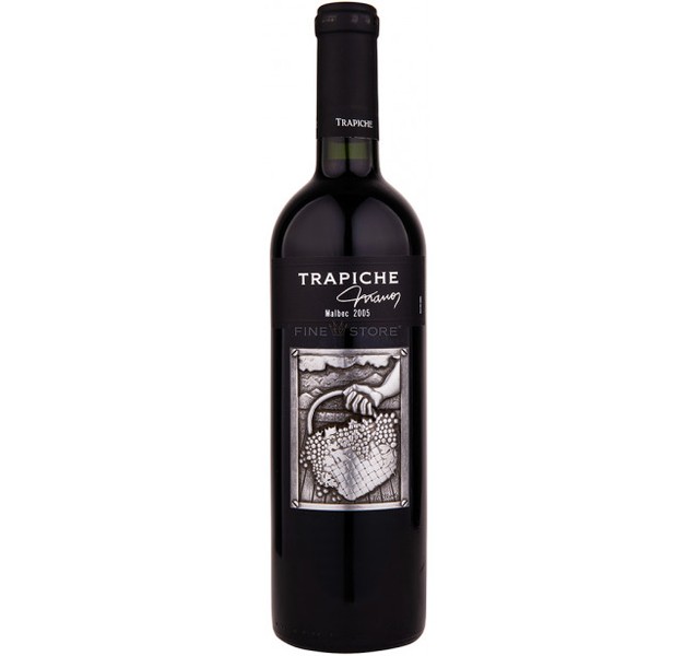 Botella de Trapiche Manos Malbec 2005