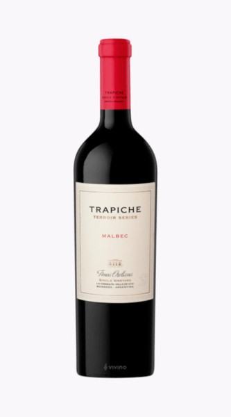 Botella de Trapiche Terroir Series Malbec Suarez Lastra 2010