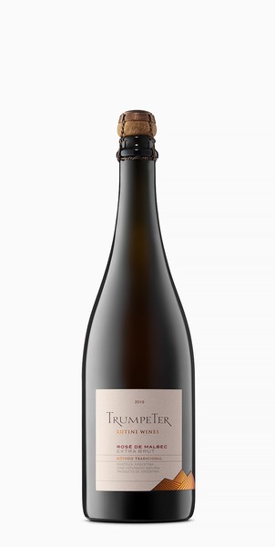 Botella de Trumpeter Espumante Rose de Malbec 2022
