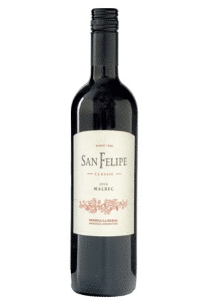 Botella de San Felipe Varietal Malbec